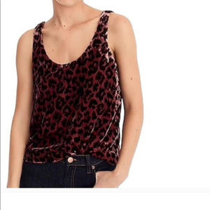 [J. Crew] Velvet Cheetah Tank- 2